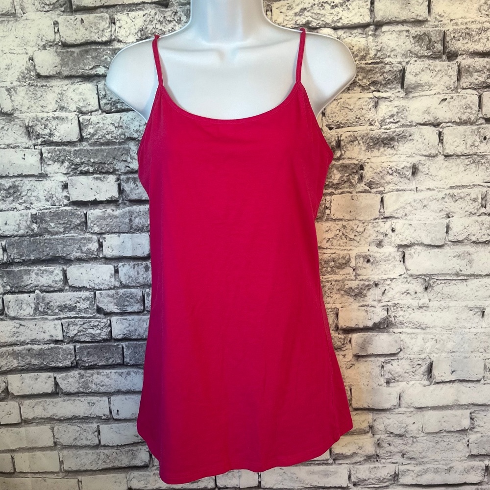 Active Basic Hot Pink Tank Top Size: L